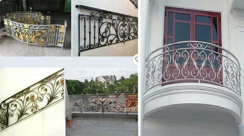 lan can inox nghệ thuật mẫu 7