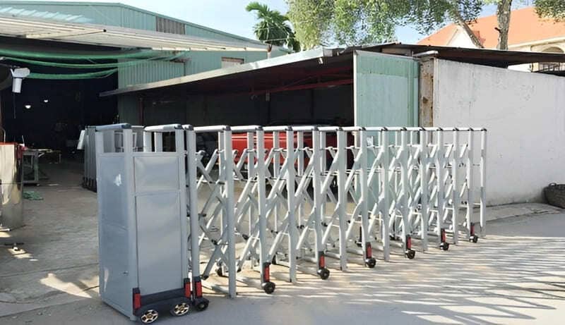 cửa cổng xếp giúp tối ưu diện tích sử dụng