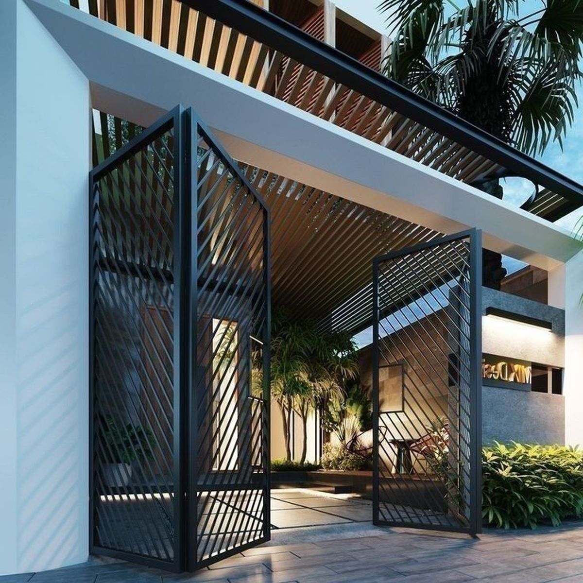 Top 1 cửa cổng lùa 4 cánh dành cho biệt thự