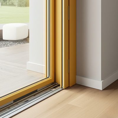 Cửa lùa slim có ray dưới