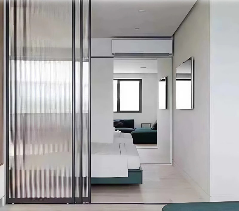 Ứng dụng của cửa lùa slim có ray dưới