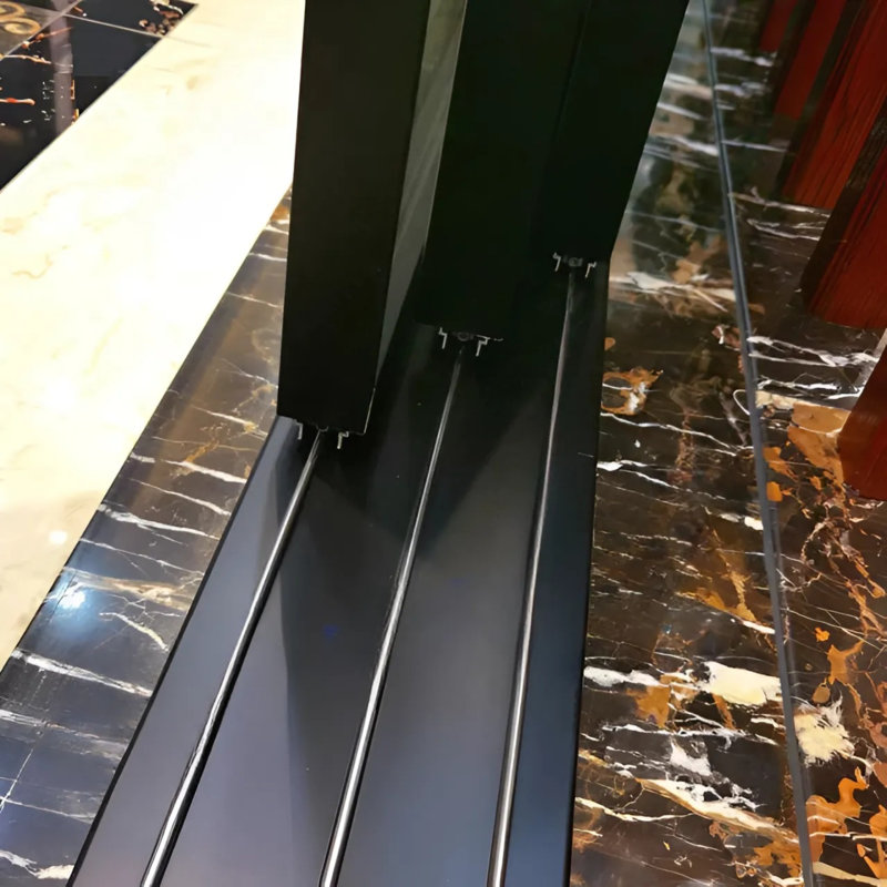 Cấu tạo của cửa lùa slim có ray dưới