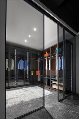 cửa lùa slim không ray dưới